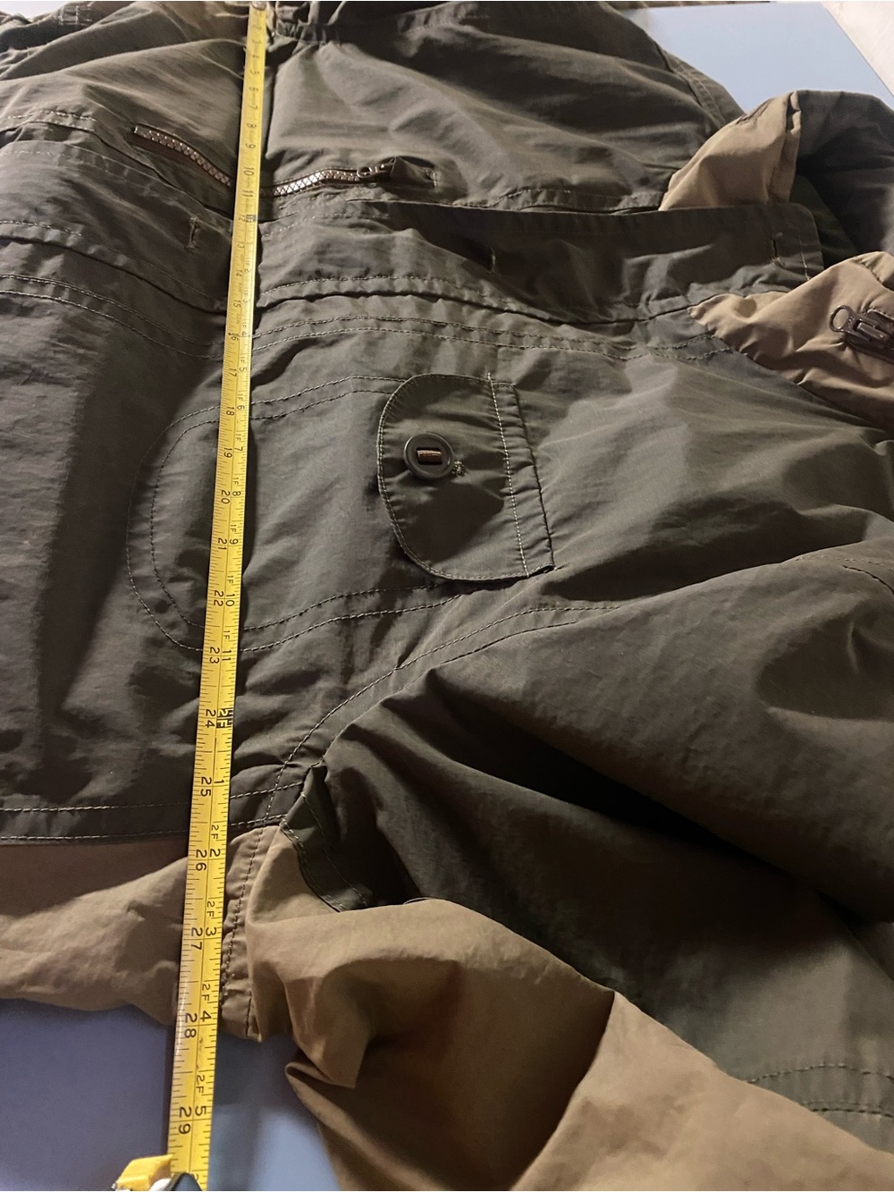 Men’s Territory Ahead Olive Green Hooded Jacket, Size XXL - Picture 10 of 12